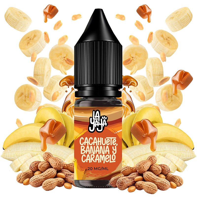 La Yaya Cacahuete, Banana y Caramelo 10ml - La Yaya Salt