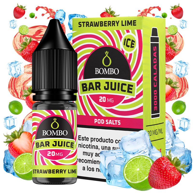 Bombo Strawberry Lime Ice 10ml - Bombo Bar Juice
