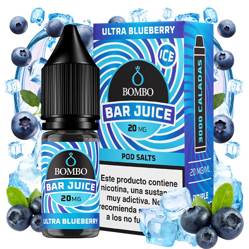 Bombo Ultra Blueberry Ice 10ml - Bombo Bar Juice